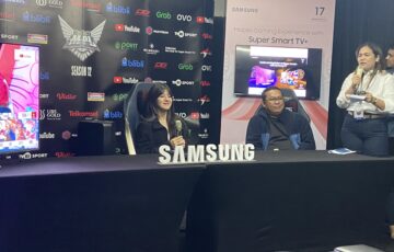 Vonzy pamer Gaming TV Samsung di MPL Season 12.