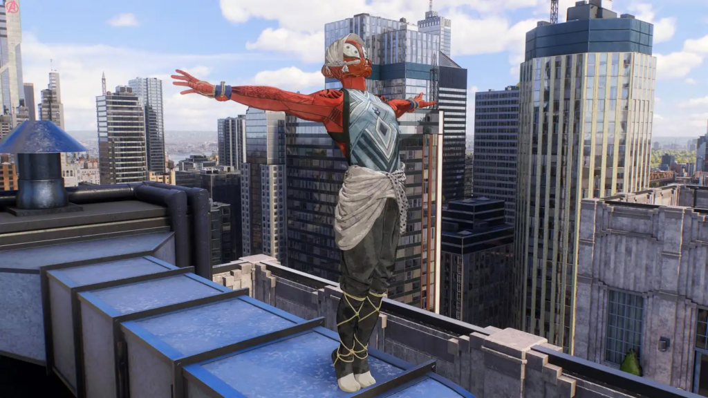 Kostum di Marvel's Spider-Man 2 yang terinspirasi dari Jepang