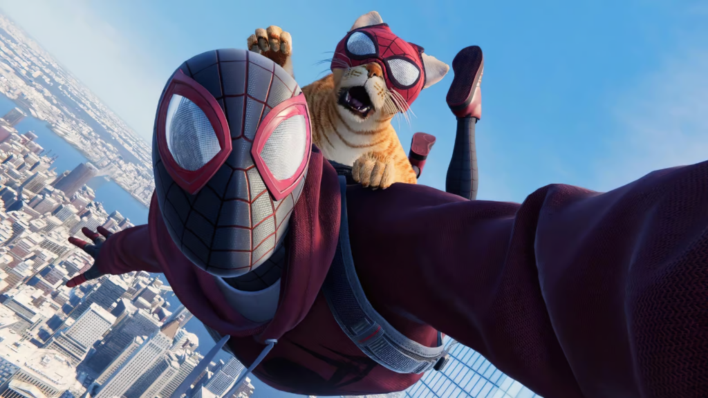 Kostum Bodega Cat buat Miles Morales kembali di Marvel's Spider-Man 2