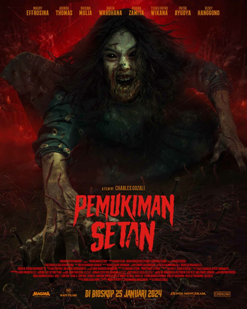 Poster Film Horor Pemukiman Setan