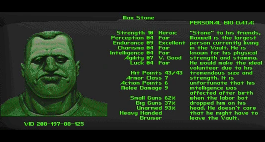 Fallout Max Stone