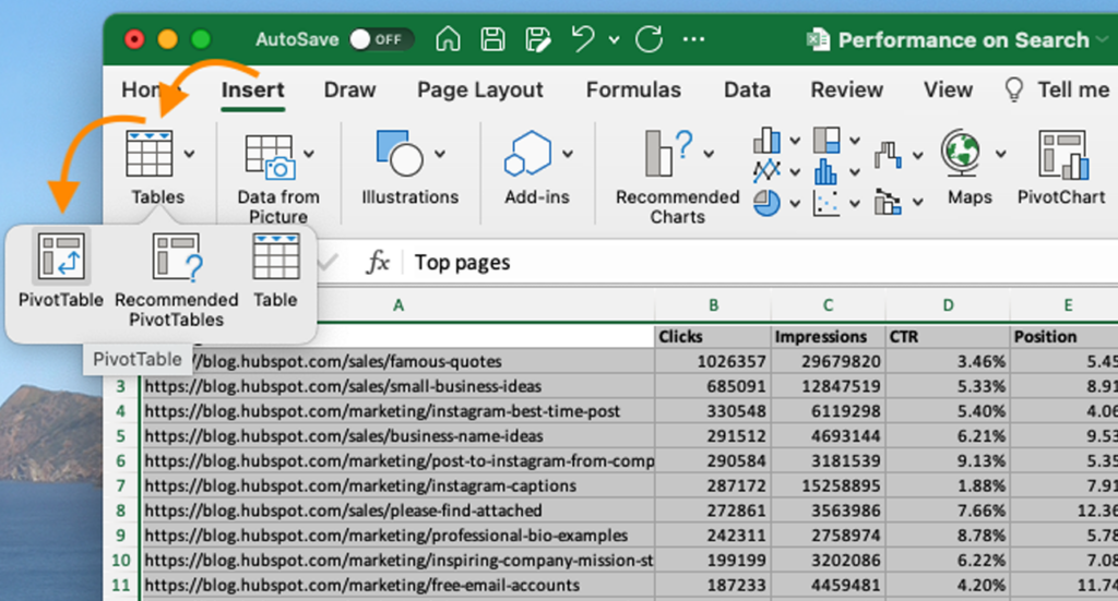 KINCIR Championsheet Microsoft Excel PIVOTTABLE