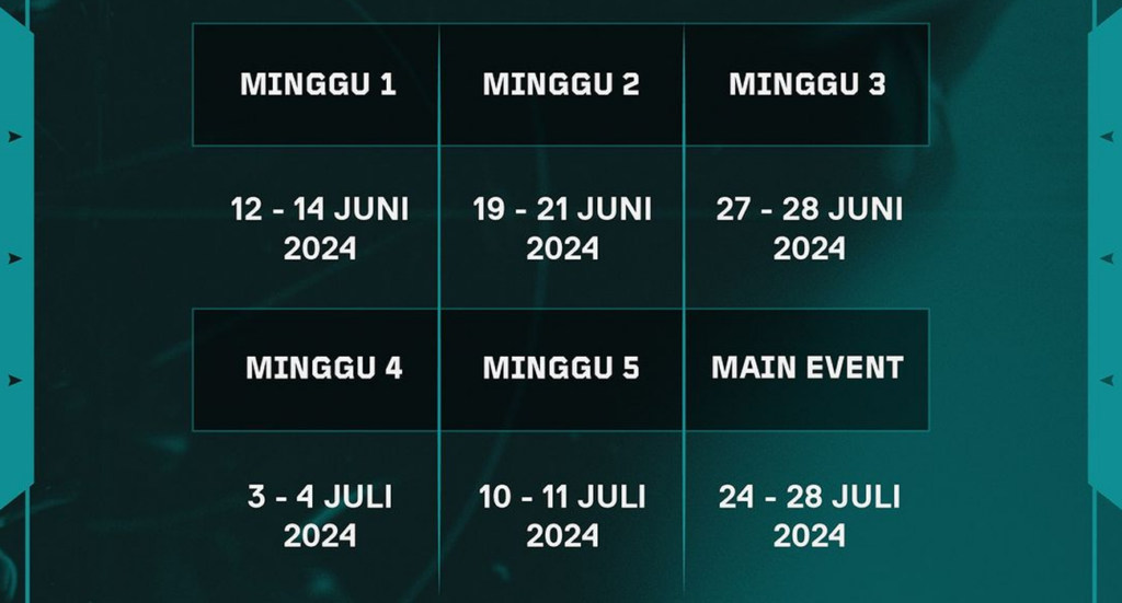 Jadwal VCL Indonesia Split 2