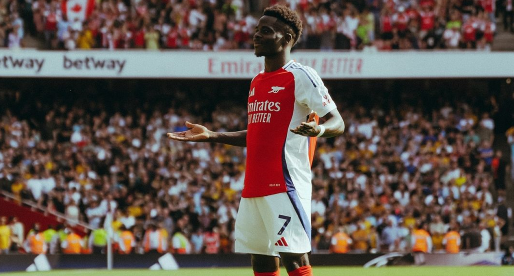 Liga Inggris Arsenal Bukayo Saka