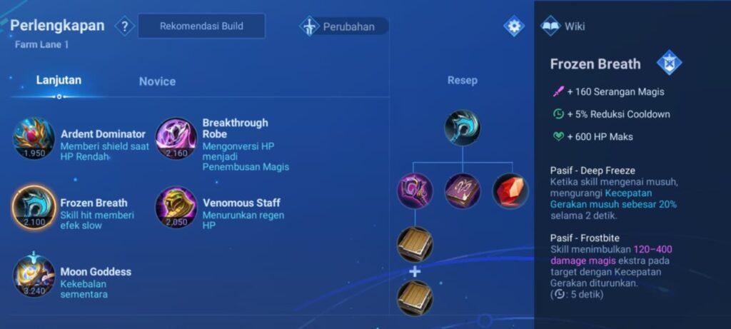 Pasti GG! Ini Build Item Dolia Honor of Kings Terbaik!